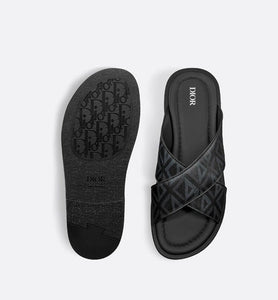 Dior Alias Sandal • Black CD Diamond Canvas