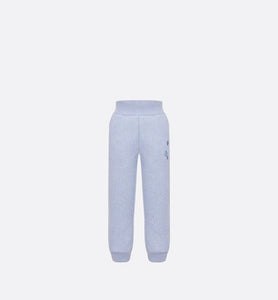 Kid's Track Pants • Heathered Blue Cotton Fleece