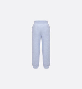 Kid's Track Pants • Heathered Blue Cotton Fleece