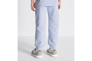 Kid's Track Pants • Heathered Blue Cotton Fleece