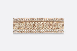 Christian Dior Bracelet • Gold-Tone Embroidery and Crystals