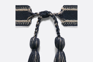 Christian Dior Bracelet Set • Navy Blue Dior Oblique Embroidery