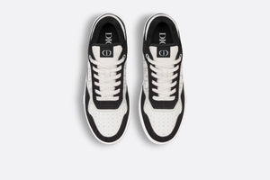 B27 Low-Top Sneaker • White Smooth Calfskin, Black Denim and White Dior Oblique Galaxy Leather