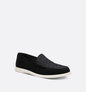 Dior Granville Loafer • Black Suede and Dior Oblique Jacquard