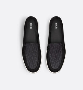 Dior Granville Loafer • Black Suede and Dior Oblique Jacquard