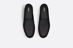 Dior Granville Loafer • Black Suede and Dior Oblique Jacquard