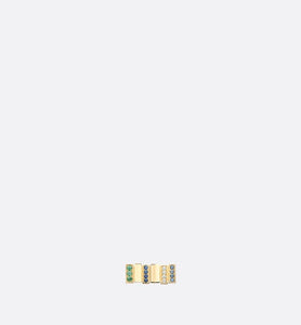 GEM DIOR Earring • Yellow Gold, Diamonds, Sapphires and Tsavorite Garnets