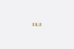 GEM DIOR Earring • Yellow Gold, Diamonds, Sapphires and Tsavorite Garnets
