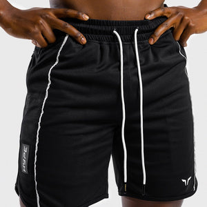 HYPE Shorts - Black with White Lines