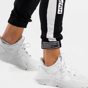 HYPE Joggers - Black with White Panel