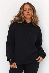 Basic Oversized Hoodie - Black