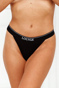 Bamboo Minimal Triangle Thong (Set) - Black