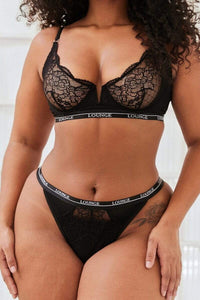 Royal Balcony Bra (Set) - Black