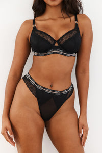 Vogue Balcony Bra (Set) - Black