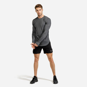 Statement Muscle Tee - Melange Black