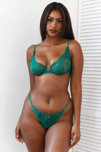 Sustainable Charmed Balcony Bra (Set) - Emerald