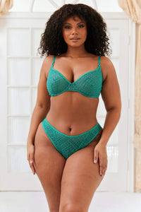 Icon Balcony Bra (Set) - Emerald