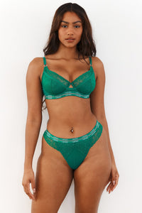 Vogue Balcony Bra (Set) - Emerald