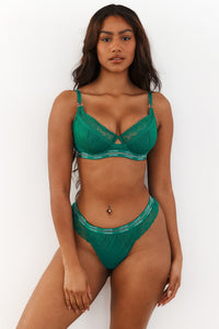 Vogue Balcony Bra (Set) - Emerald