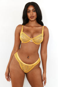 Liberty Balcony Bra (Set) - Mustard