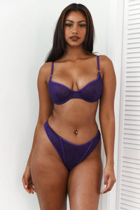 Icon Balcony Bra (Set) - Purple