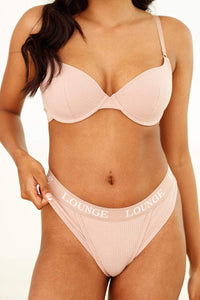 Ultra Comfort Ribbed T-Shirt Bra (Set) - Taupe