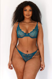 Sustainable Charmed Balcony Bra (Set) - Turquoise