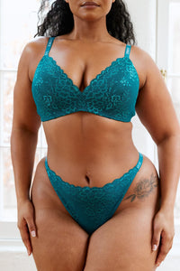 Sustainable Lace Magic Bra (Set) - Turquoise