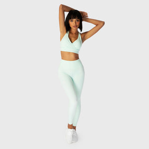 Infinity Cropped 7/8 Leggings - Blue Glass