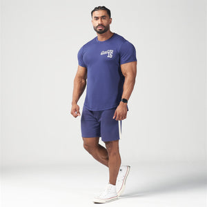 Golden Era Retro Muscle Tee - Patriot Blue