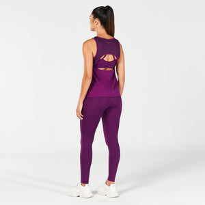 Core Open Back Tank - Dark Purple