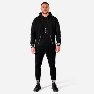 Hybrid Vertical Hoodie - Black