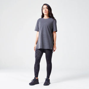 Code Oversized Drip Tee - Black Marl