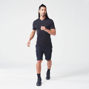 Code Zipped Urban Tee - Black