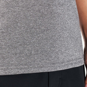 Code V-Neck Muscle Tee - Black Marl