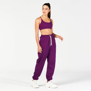 Core Oversized Sweatpants - Dark Purple