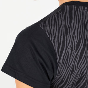 Core Wild Print Back Tee - Black