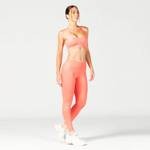 Glaze Sports Bra - Hot Coral