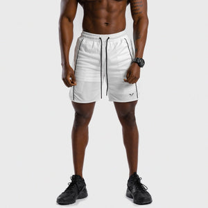 HYPE Shorts - White with Black Lines