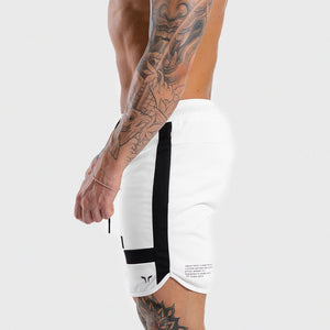 HYPE Shorts - White with Black Panels