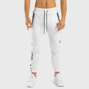 HYPE Joggers - White with Black Panel