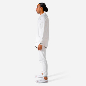 Hybrid Oversize Sweatshirt - White