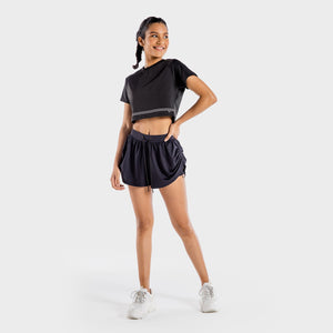 Flux Crop Tee - Onyx