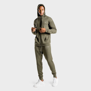 Luxe Zip Up - Olive