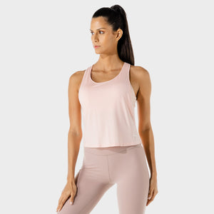 Women's Fitness - Wrap Tank - Peachy Keen Marl