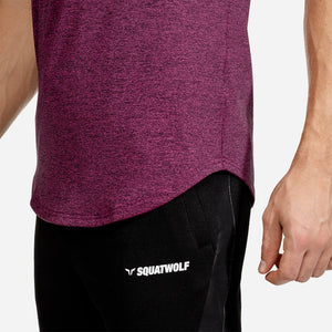 Melange Tee - Maroon