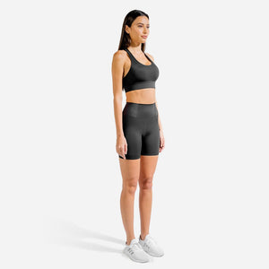 Limitless Plush Cycling Shorts - Black