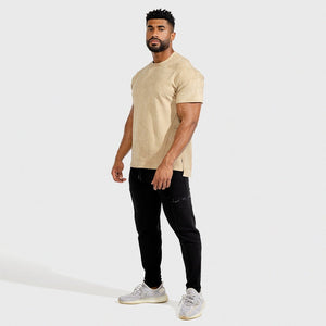 Not The Gym Vibe Tee - Nude