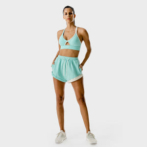 LAB360° Wrap Bra - Pastel Turquoise