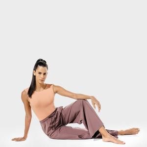 Women's Fitness - Wide Leg Pants - Copper Coin